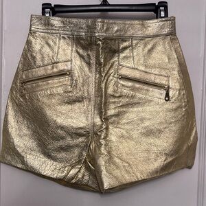 Gold Metallic Women's Shorts